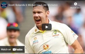 Scott Bolands 6 Wicket Haul (All Wickets) -for Australia on Debut