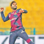 Wanindu Hasaranga celebrating a wicket