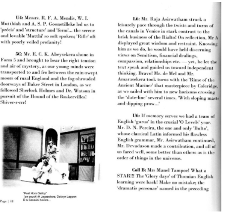 From poems to plays, more Teacher tributes by David Sansoni