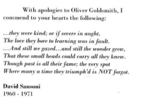 From poems to plays, more Teacher tributes by David Sansoni