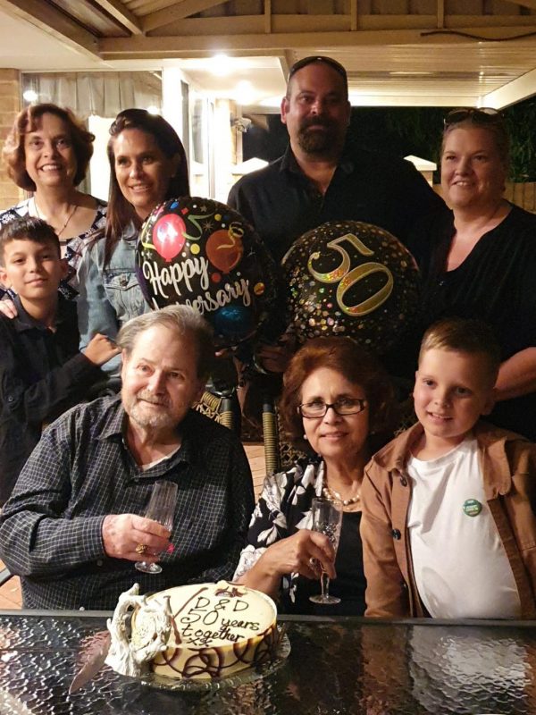 David Weinman Celebrated his 50th Wedding Anniversary with wife Doreen-Ann and Family in Australia