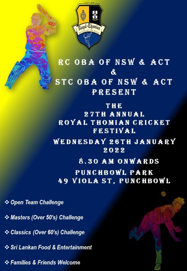 Royal-Thomian Cricket Festival 2022