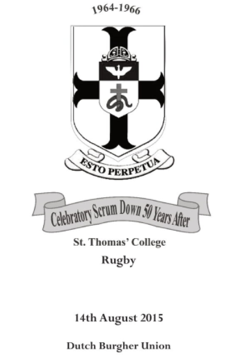 STC Rugby reflections...1960’s!