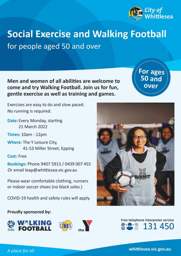 Social Exercise and Walking Football Program commencement