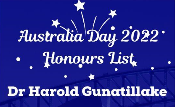 Congratulations & Blessings Dr Harold Gunatillake – by Noor Rahim