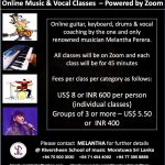 Online Music & Vocal Classes - by Melantha (powered by Zoom)