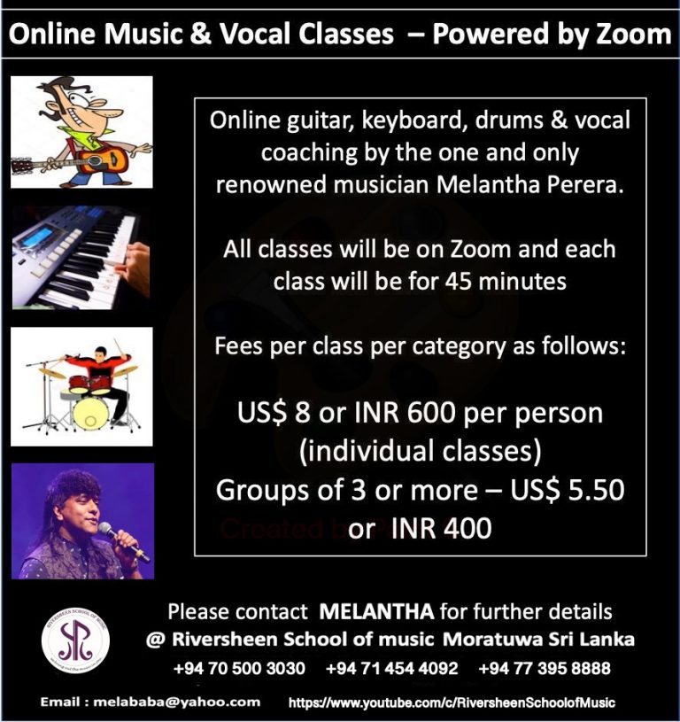 Online Music & Vocal Classes – by Melantha (powered by Zoom)