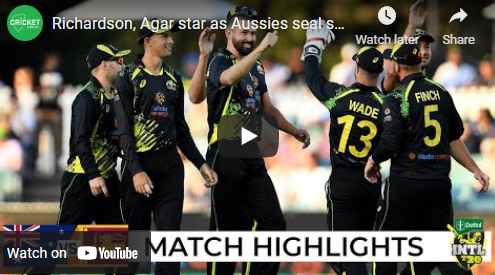 Watch Cricket Highlights of 3rd T20 – Australia v Sri Lanka 15th Feb 2022 – Aussies seal series in Canberra