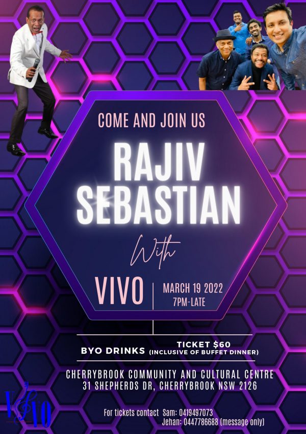 Rajive Sebastian with Vivo on 19 March 2022 (Sydney event)