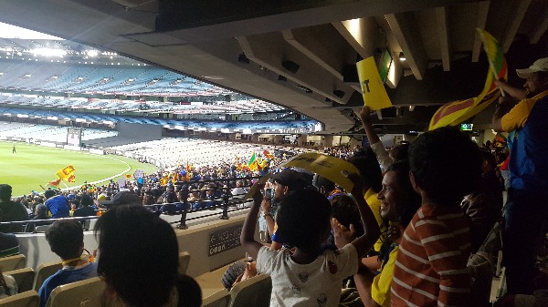 SL Drummer Joyous Jo Joe Paiva at MCG T20 Aust vs Sri Lanka Final Encounter – by Joe Paiva