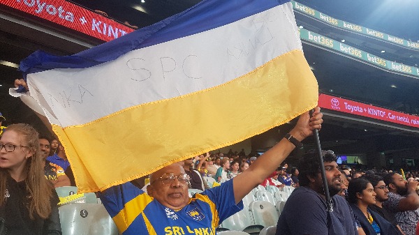 SL Drummer Joyous Jo Joe Paiva at MCG T20 Aust vs Sri Lanka Final Encounter – by Joe Paiva