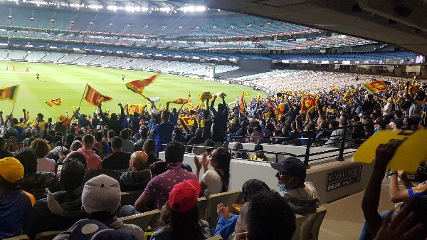 SL Drummer Joyous Jo Joe Paiva at MCG T20 Aust vs Sri Lanka Final Encounter – by Joe Paiva