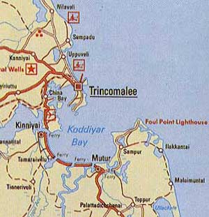 Trincomalee and surroundings