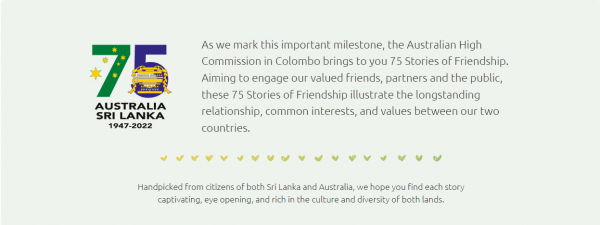 CELEBRATING 75 YEARS OF Sri Lanka-Australia Relations