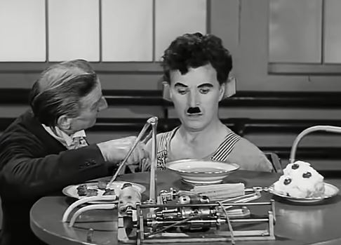 Charlie Chaplin Eating Machine