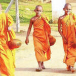 Novice monks at the Pirivena