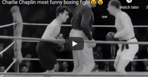 Charlie Chaplin most funny boxing fight