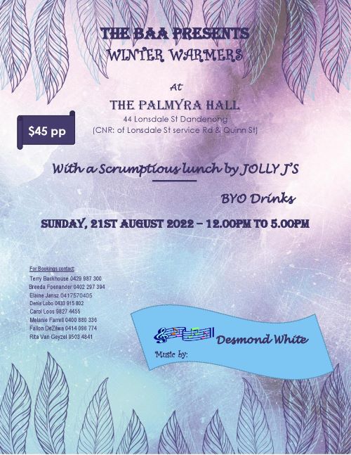 Winter Warmers  (Melbourne Event)