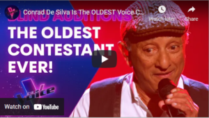 Conrad de Silva Makes History  Sri Lankan Australian Singer  Performs on “The Voice” at 80