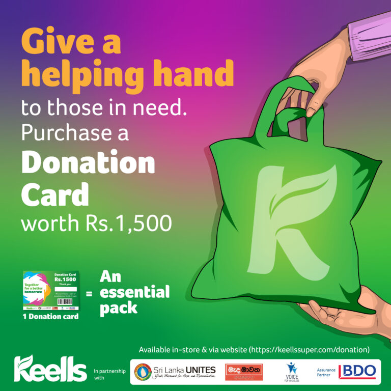 Together for a better tomorrow – A community support initiative by Keells Supermarkets