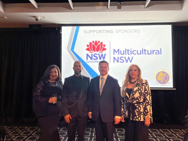 Left to Right Anne Farah-Hill, Joseph Mekary, Minister Coure and Jocelyne Badawi