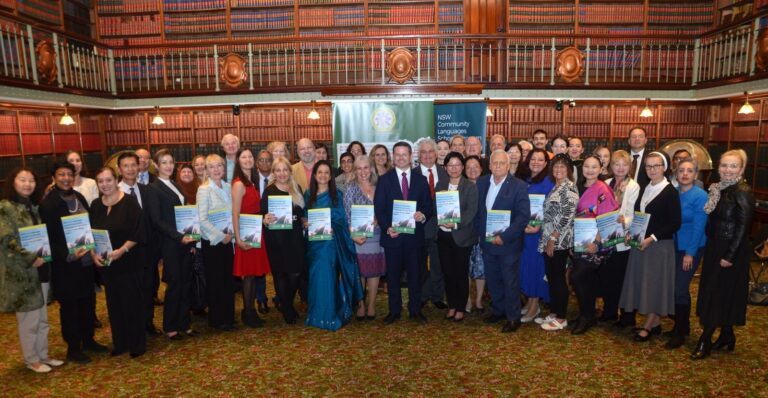 The Hon. Mark Coure MP, Minister for Multiculturalism NSW FCLS launch of report – What are Languages Worth?