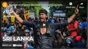 State of emergency declared in Sri Lanka as strike halts country