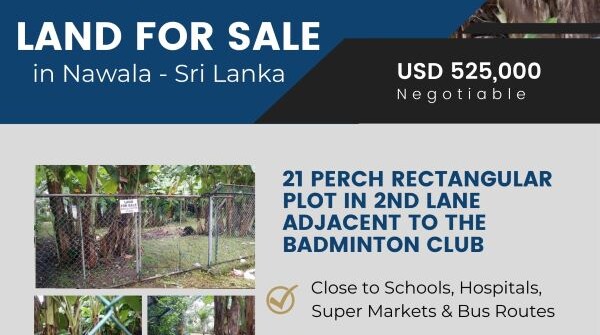 Land For Sale in Nawala – Sri Lanka
