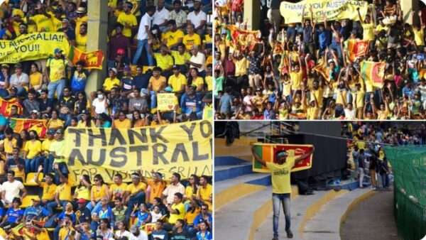 Sri Lanka fans for Australia