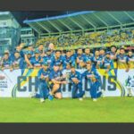 Sri Lanka team celebrate winning the five-match ODI series