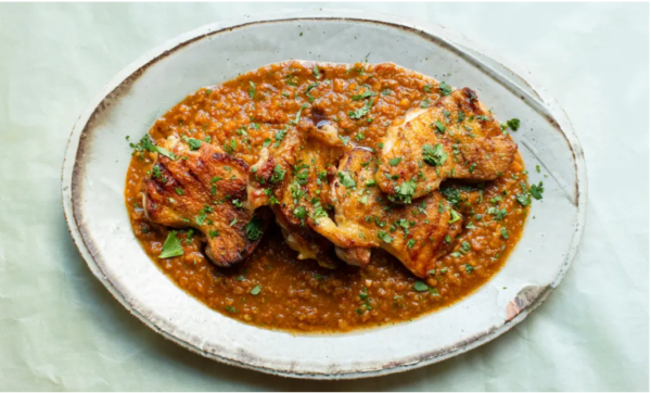 Nigel Slater’s recipe for grilled chicken and curry sauce - By Nigel Slater