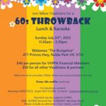 60's Throwback Lunch & Karaoke - Sunday july 24th 2022 - (Melbourne event)