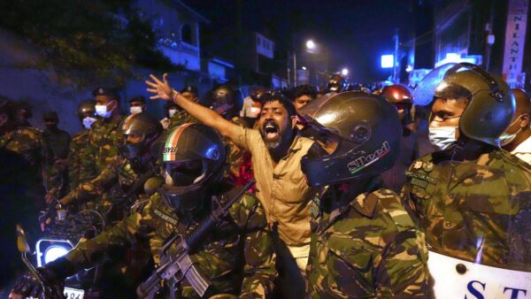 As Sri Lanka faces bankruptcy, police impose curfew before mass protest - ByBharatha Mallawarachi