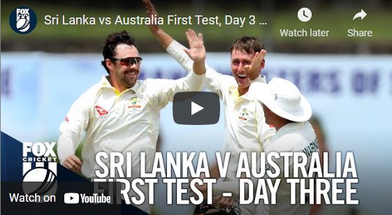 Watch Australia vs Sri Lanka – 1st Cricket Test, Galle, June 2022