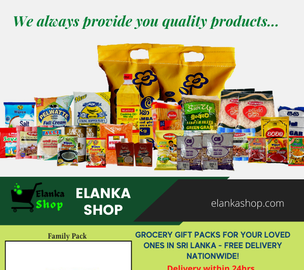 eLanka Shop superposes 120 grocery packs distributed to families and loved ones in Sri lanka within a few weeks – by Des Kelly