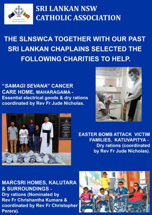 REMINDER & UPDATE - SLNSWCA DONATIONS APPEAL TO SUPPORT THE LESS FORTUNATE