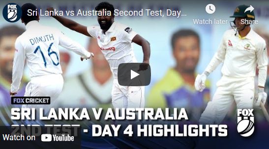 sri lanka vs australia 2nd test