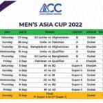 Asia Cup schedule announced