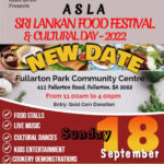 Australia Sri lanka Association (ASLA) presents – Sri Lankan Food Festival and Cultural Day 2022 - 18th September 2022 (Adelaide event).