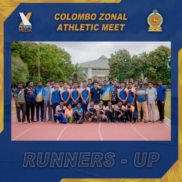 Colombo Zone Athletics meet - We Congratulate the Athletic team of St. Peter’s College for being the Runners - Up in the Colombo Zonal Athletic Meet 2022 held in Sugathadasa Stadium