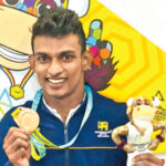 Dilanka Kumara with his bronze medal