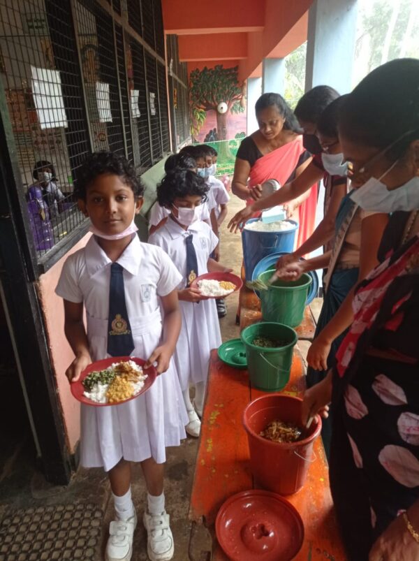 Free lunch for children at five Kamburupitiya schools