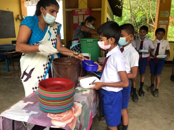 Free lunch for children at five Kamburupitiya schools