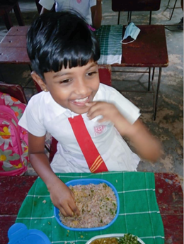 Free lunch for children at five Kamburupitiya schools