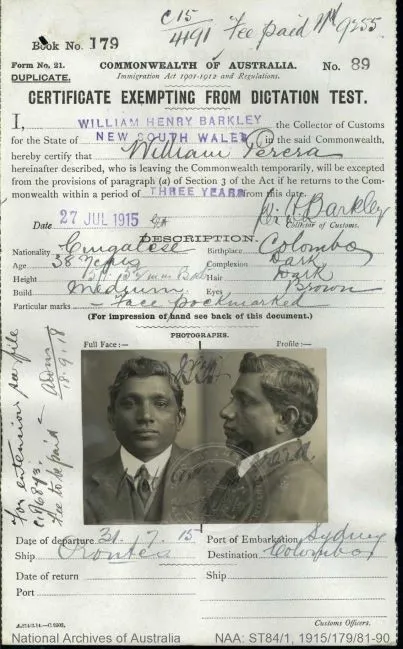 From Ceylon to Australia: Migrant Journeys, 1860s-to-2010s - By Michael Roberts