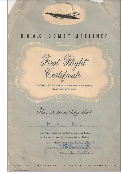 DE HAVILLAND COMET 1: THE FIRST JET AIRLINER FLIGHT TO CEYLON, IN 1952