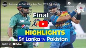 Watch the Asia Cup Final – Win for Sri Lanka – Sri Lanka vs Pakistan Highlights – Dubai, September 11, 2022,
