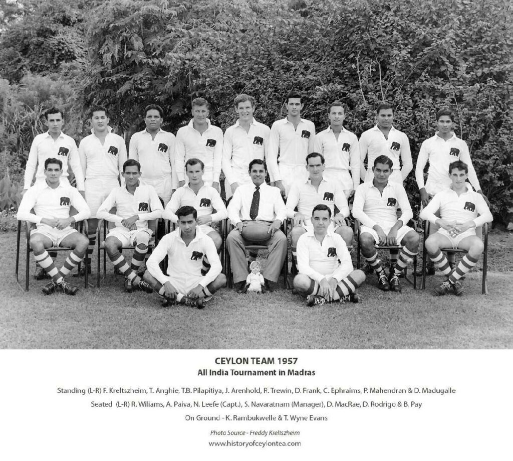 Ceylon Rugby Team 1957 - All India Tournament in Madras