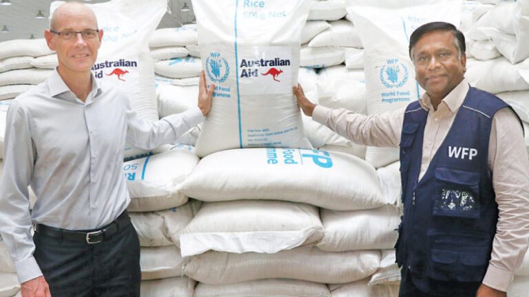 First rice consignment from Australia for needy families arrives