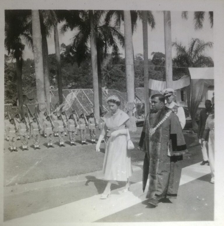 Queen Elizabeth II’s visit to Trinity in 1954-by Sheshan Abeysekara
